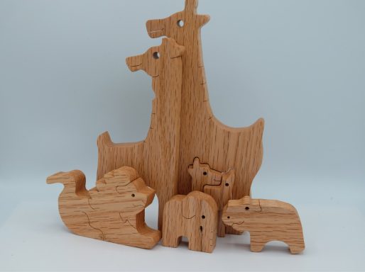 Jungle wooden play puzzle