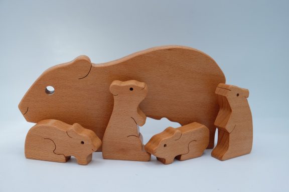 Guinea Pig wooden play puzzle