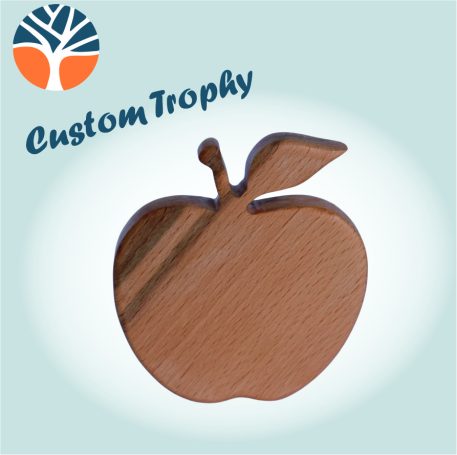 A wooden apple