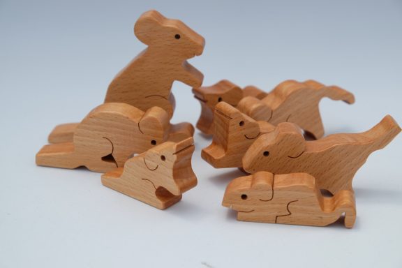 Mouse wooden play puzzle