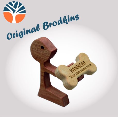 Brodkin presnting a bone.